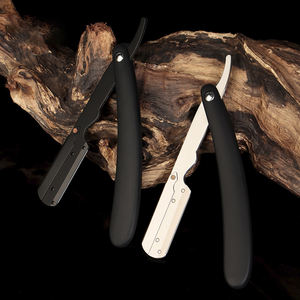 Nouveau rasoir à lame unique de galvanoplastie rasoir de salon de coiffure manuel couteau de rasage poignée pliante en acier inoxydable rasoir de barbier rasoir - Product Image 3