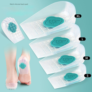 Coussinet de <span class=keywords><strong>talon</strong></span> en gel de silicone de qualité médicale, amovible, avec noyau d'absorption des chocs souple, pour le soulagement de la <span class=keywords><strong>douleur</strong></span> de l'épine calcanéenne et des excroissances osseuses - Product Image 5