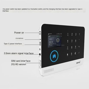 ระบบเตือนภัยกันขโมยบ้านอัจฉริยะ Tuya พร้อม Wi-Fi/GSM หน้าจอ TFT 2.0-2.9 นิ้ว ไม่มีกล้อง รองรับ IOS/Android - Product Image 4