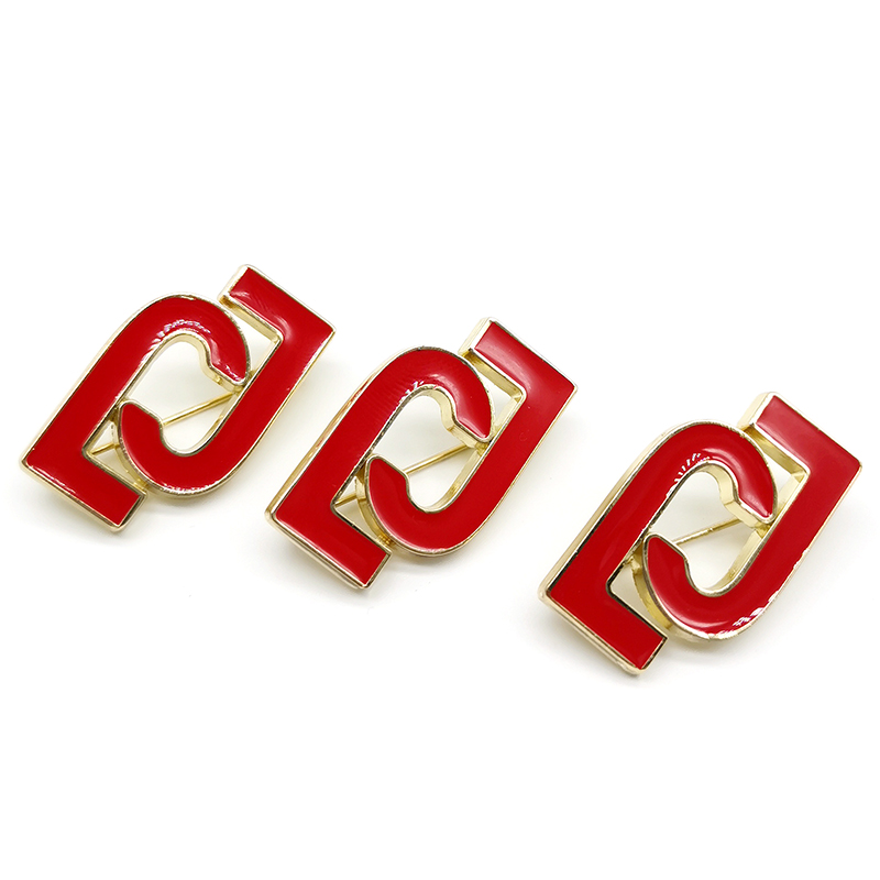 Создайте свою собственную модную классическую высококачественную булавку под заказ, металлическую красную эмалированную булавку от производителя
