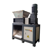 Broyeur de déchets plastiques à double arbre en acier inoxydable EB600, déchiqueteur de déchets électroniques et de disques durs, machines de broyage de plastique
