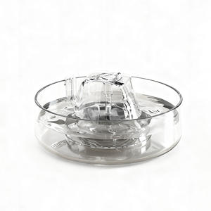 Fontaine à eau pour animaux de compagnie, pour chats et chiens, grande capacité, filtre à circulation automatique, matériau en verre, conception détachable - Product Image 2