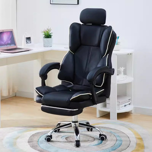 Silla Ejecutiva Giratoria con Reclinación de 130°, Altura Ajustable, Cuero PU, Reposabrazos Ajustables, Base de Acero - Diseño Minimalista <span class=keywords><strong>para</strong></span> Oficina - Product Image 1
