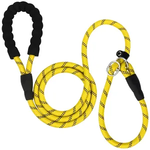 Custom LOGO Reflective Slip Lead Dog Leash For Puppy Small Dogs Training And Walking