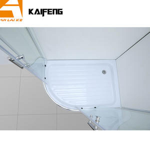 Mampara <span class=keywords><strong>de</strong></span> Ducha Corredera Económica <span class=keywords><strong>para</strong></span> <span class=keywords><strong>Baño</strong></span> KF-2301C Hangzhou, Base Cuadrante Desplazable con <span class=keywords><strong>Ruedas</strong></span> y Tira Magnética - Product Image 5