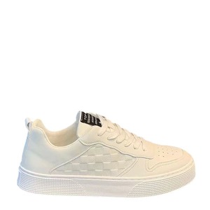 Nouvelles baskets respirantes pour hommes, style plateforme, polyvalentes, sportives, à tige haute, décontractées, tendance, en blanc - Product Image 5