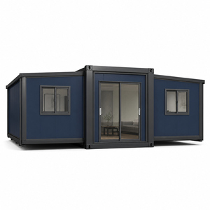 Casa Contenedor Expandible SUNRISE con Exterior con Aspecto de Madera para Espacio de Vivienda Portátil, Unidad Modular Plegable con Ventanas - Product Image 1