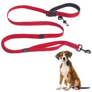 Laisse de chien réfléchissante collier corde de Traction pour petits grands chiens marchant en cours d'exécution mains libres boucle à dégagement rapide laisses pour animaux de compagnie - Product Image 1