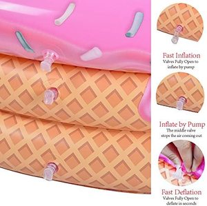 Juguete de hamburguesa de plástico inflable de Material de PVC y PC para niños, <span class=keywords><strong>piscina</strong></span> de 3 anillos, tamaño personalizable, características de seguridad, directo de fábrica - Product Image 3
