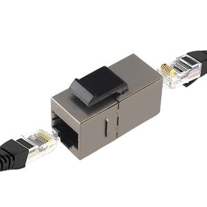 مقبس شبكة Cat6 Ftp محمي ومتميز بتقنية التبريد من خلال الوحدة الرئيسية 8p8c أنثى Rj45 مقبس مقبس وصلة رأسية - Product Image 3