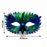 Masque de mascarade en plumes, masque rétro pour cosplay, demi-masque pour les yeux, décoration de costume pour Halloween, carnaval, fête, pour femmes et filles