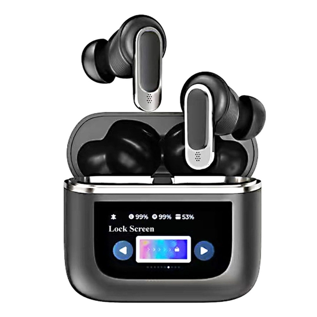 Explosive New Products V8 Smart Color Screen Touch ANC Active Noise Reduction Wireless Earphones