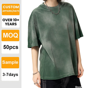 Camiseta Tie Dye con Logotipo Personalizado, Algodón 230GSM, Lisa, Hombros Caídos, Peso Pesado, Venta al Por Mayor, Impresión, Bordado, Unisex - Product Image 1