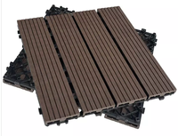 Dalles de terrasse en WPC modernes 300*300mm, durables, pour terrasse extérieure, patio, sol composite