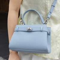 Sacs à main de luxe en cuir véritable ODM&OEM 2026, sac à bandoulière tendance pour femme avec un seul bouton