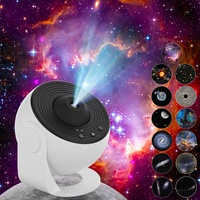 Lampe de projecteur LED réglable avec interrupteur, projection de ciel étoilé et de galaxie, décoration créative, lumière d'ambiance pour chambre à coucher