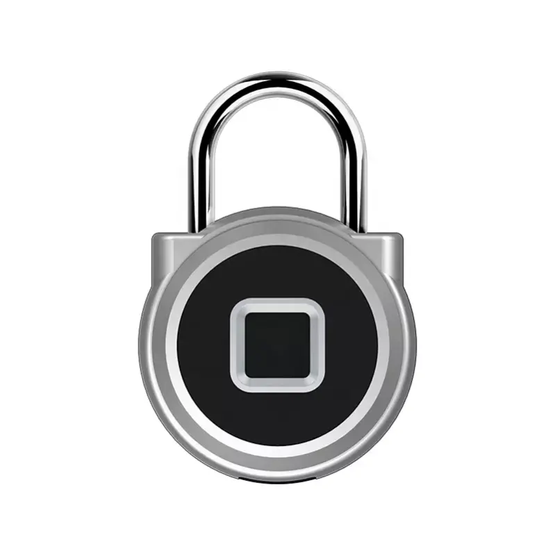 最新のUSB充電キーレス生体認証指紋パッドロック、APPモバイルブルートゥース安全スマート指紋南京錠