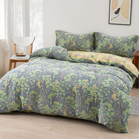 Ensemble de literie Simple Fresh Queen 100% coton 300TC de qualité écologique pour toutes les saisons, housse de couette, draps, housse de couette, oreiller