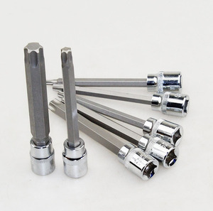 トルクソケットレンチ六角アレンキー3-10mm用7pc3/8エクストラロング六角ビットソケットセット - Product Image 2