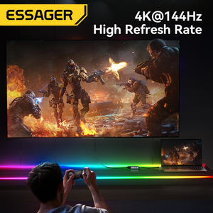 Câble <span class=keywords><strong>adaptateur</strong></span> convertisseur USB Type C vers <span class=keywords><strong>HDMI</strong></span> Essager ES-OTG23 pour smartphone vidéo 8K 60Hz 4K pour téléviseur, ordinateur portable, moniteur, téléphone - Product Image 5