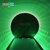 Chine Sayok Unique Party Tente gonflable extérieure noire Tente éclairage Tentes gonflables Fabricants