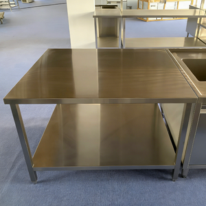 HELAXEN Ticari Paslanmaz Çelik Tezgah Ayarlanabilir Yükseklikli Ayaklar 300kg/m Yük Kapasitesi-Mutfak Hazırlık İstasyonu Temiz Hijyenik - Product Image 5