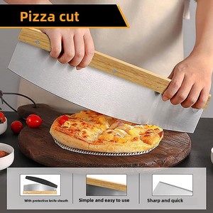 Tabla para Hornear <span class=keywords><strong>Pizza</strong></span> Cuadrada Aislada con Juego de 13 Piezas que Incluye Bandeja para Hornear, Cortador de <span class=keywords><strong>Pizza</strong></span> y Pala de Bambú para Horno de <span class=keywords><strong>Pizza</strong></span> - Product Image 4