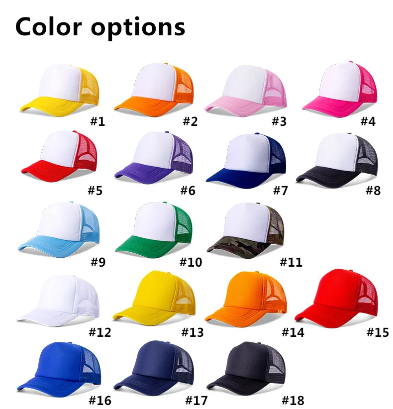 Wholesale high quality 5 panel trucker hat blank custom embroidery logo trucker cap