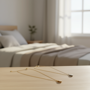 Collar con Colgante Angelina B, Oro, Plata, Acero Inoxidable, Cadena de Serpiente Minimalista, Circonita Cúbica, Uso Diario, Unisex, Regalo - Product Image 2