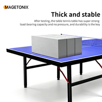 Table de Tennis de Table Professionnelle Pliable et Portable en Acier MAIGEDUN MGD-Elite, Épaisseur 25mm, Taille Standard Moderne, Vente en Gros