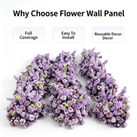 Nouvelle Arrivée Style Tendance Boule de Fleurs Artificielle en Soie à Petites Fleurs Violettes pour Décorations Élégantes d'Événements