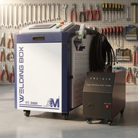 Máquina de Soldadura Láser Portátil de 1500W 2000W 3000W 5 en 1 con Almacenamiento de Energía y Refrigeración por Agua para Baterías de Litio y Fabricación de Metales