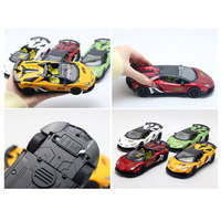 Modèle de voiture miniature en métal de haute qualité à l'échelle 1:24 LP770 SVJ avec fonction de recul, lumières et sons simulés pour collection