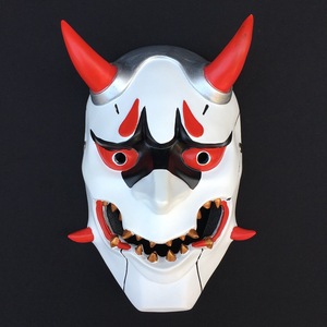 Máscara de Cosplay de Anime Black <span class=keywords><strong>Bullet</strong></span> <span class=keywords><strong>Kagetane</strong></span> Hiruko, mascarilla de cara completa de Burakku Buretto Smile, accesorios para regalo de Halloween - Product Image 6