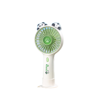 Mini ventilateur portable pliable Panda avec trois vitesses de vent, recharge USB, design mignon Panda, utilisation en hôtel