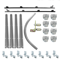 Rouleau courbé standard R800 R340 à gorge en U pour rail coulissant, roue métallique courbe avec pièces pour portail coulissant