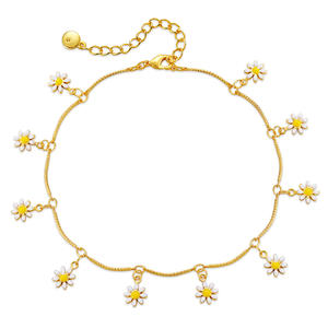 Chevillère bohème plaquée or 18 carats pour femme |   Bijoux de pied en cuivre pour <span class=keywords><strong>les</strong></span> <span class=keywords><strong>vacances</strong></span> d'été à la plage - Product Image 2