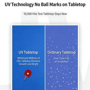 Table de tennis de table professionnelle en gros d'usine, table de tennis de table professionnelle pour camp d'entraînement, plateau hautement élastique, jeu stable - Product Image 5