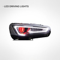 Promotion : Phare avant de voiture à lentille de projecteur bi-xénon avec DRL LED modifiés style A5, pour mise à niveau Mitsubishi Lancer EX 2009-2016