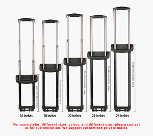 JX8117 Jingxiang Sistema de carrito telescópico individual Bolsa de aluminio para computadora portátil con botón de empuje Asa de equipaje y piezas de maleta - Product Image 5