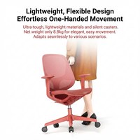 Chaise de bureau ergonomique moderne et colorée, respirante, avec dossier solide, pivotante, sur roulettes, pour ordinateur, travail, maison, enfants et études