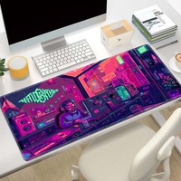 Tapis de Souris Vierge Personnalisable, Motif Dessin Animé Mignon, Étanche, Grand Format pour Bureau, Épais avec Bords Coudrés, Tapis de Jeu et de Clavier