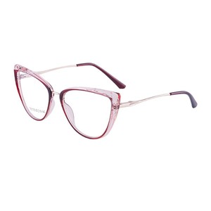 Montures de lunettes œil-de-chat Falai 87075 anti-lumière bleue TR90 pour femmes, largeur de monture moyenne - Product Image 2