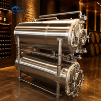 Cuve de fermentation horizontale Tonsen 1000L-5000L en acier inoxydable avec enveloppe chauffante pour brasserie commerciale