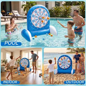 Juego de dardos inflable para niños, éxito de ventas, con pelotas adhesivas para lanzar a la diana, juguete para piscina, para la familia, para exteriores, de 3 a 12 años, en venta. - Product Image 6