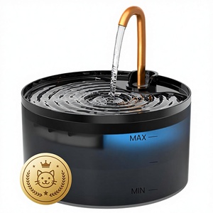 <span class=keywords><strong>Fontaine</strong></span> <span class=keywords><strong>à</strong></span> <span class=keywords><strong>eau</strong></span> pour chat 71oz/21L avec robinet automatique en cuivre, pompe <span class=keywords><strong>et</strong></span> filtres remplaçables, distributeur léger de 3 bols pour animaux de compagnie - Product Image 1