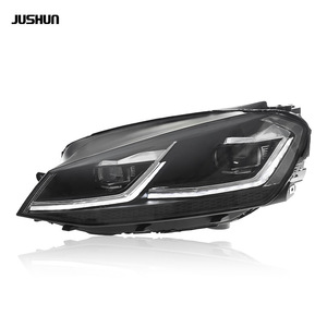 Conjunto de faros delanteros LED completos Jushun Golf 7 con DRL para Volkswagen 2013-2020 estilo doble L - Product Image 4