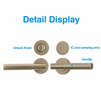 Sistema de Cerradura de Puerta de Hotel de Aleación de Zinc con Bloqueo Automático, 13.56Hz, Control de Acceso con Tarjeta, Software Gratuito, Certificado UL CE