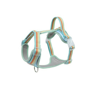 Harnais pour chien en maille réfléchissante, respirant, anti-traction, à enfiler, laisse pour chiot, réglable, maille douce réfléchissante pour chiens de petite et moyenne taille - Product Image 2