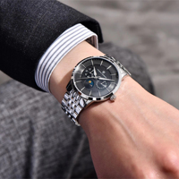 2025 Pagani Design nouveau 40MM hommes Moonphase affaires montre à Quartz 100m étanche saphir verre hommes montre à Quartz